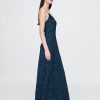 Maxikleid mit Herzausschnitt und Krepp-Spitzenbesatz Maxikleid mit Herzausschnitt und Krepp-Spitzenbesatz