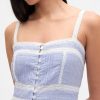 Maxikleid mit Spitzenbesatz