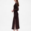 Maxikleid mit Spitzenärmeln