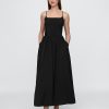 Maxikleid mit tiefer Taille