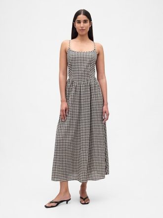 Maxikleid mit tiefer Taille