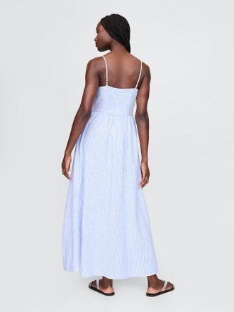 Maxikleid mit tiefer Taille