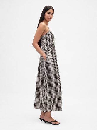 Maxikleid mit tiefer Taille