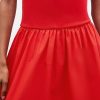 Maxikleid mit tiefer Taille aus Mischgewebe Maxikleid mit tiefer Taille aus Mischgewebe