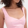 Maxikleid mit tiefer Taille und Nähten
