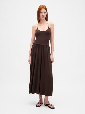 Maxikleid mit U-Ausschnitt