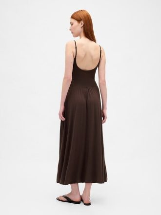 Maxikleid mit U-Ausschnitt