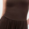 Maxikleid mit U-Ausschnitt