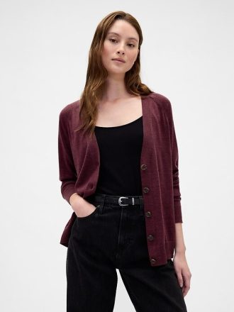 Merino Boyfriend-Cardigan
