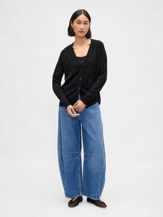 Merino Boyfriend-Cardigan