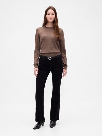 Merino-Pullover mit Rundhalsausschnitt