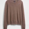 Merino-Pullover mit Rundhalsausschnitt