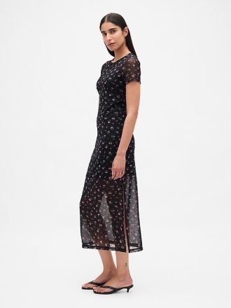 Mesh-Maxikleid