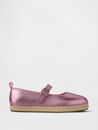 Metallic-Mary-Jane-Espadrilles für Kinder