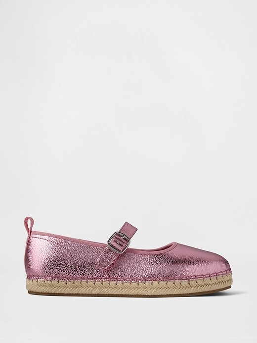 Metallic-Mary-Jane-Espadrilles für Kinder Metallic-Mary-Jane-Espadrilles für Kinder