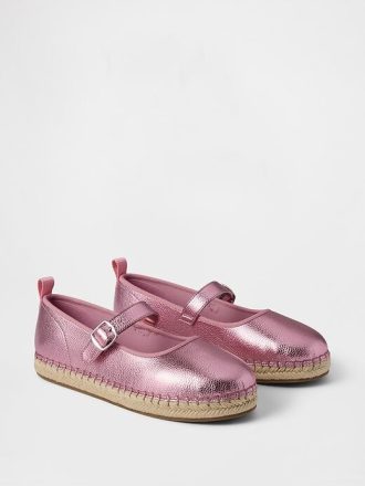 Metallic-Mary-Jane-Espadrilles für Kinder
