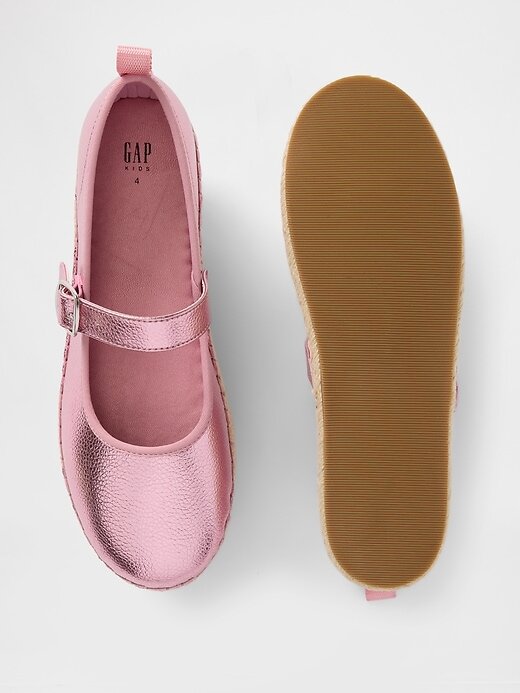 Metallic-Mary-Jane-Espadrilles für Kinder Metallic-Mary-Jane-Espadrilles für Kinder