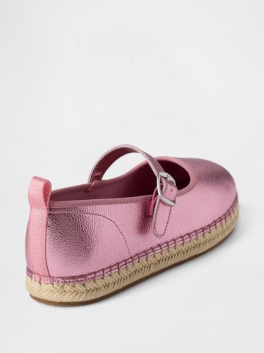 Metallic-Mary-Jane-Espadrilles für Kinder Metallic-Mary-Jane-Espadrilles für Kinder