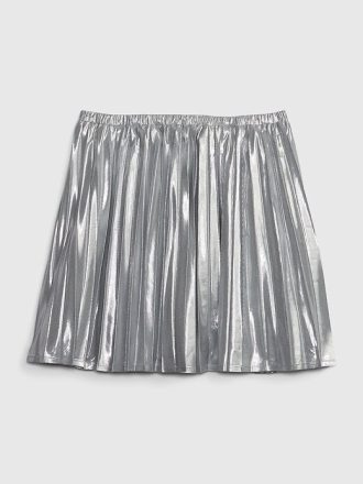 Metallic-Plissee-Minirock für Kinder