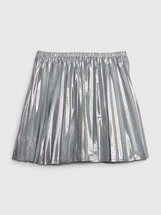 Metallic-Plissee-Minirock für Kinder