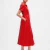 Midi-Hemdkleid aus Leinenmischung Midi-Hemdkleid aus Leinenmischung