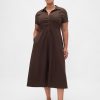 Midi-Hemdkleid aus Leinenmischung Midi-Hemdkleid aus Leinenmischung