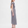 Midi-Hemdkleid aus Popeline Midi-Hemdkleid aus Popeline
