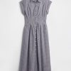 Midi-Hemdkleid aus Popeline Midi-Hemdkleid aus Popeline