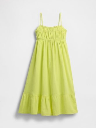 Midikleid aus Crinkle-Gaze  für Kinder