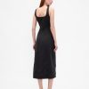 Midikleid mit Knopfleiste und Nähten