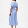 Midikleid mit Puffärmeln