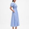 Midikleid mit Puffärmeln