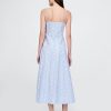 Midikleid mit Ösen und V-Ausschnitt