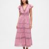 Midikleid mit Spitzenbesatz Midikleid mit Spitzenbesatz