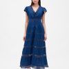Midikleid mit Spitzenbesatz Midikleid mit Spitzenbesatz