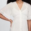 Midikleid mit Spitzenbesatz