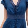 Midikleid mit Spitzenbesatz Midikleid mit Spitzenbesatz