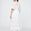 Midikleid mit Spitzenbesatz