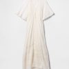 Midikleid mit Spitzenbesatz