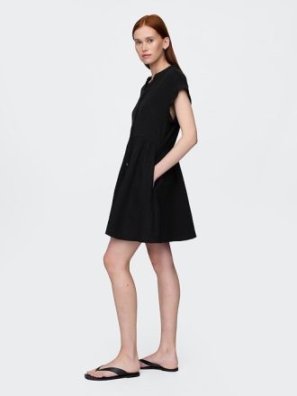 Mini-Hemdkleid aus Baumwollgaze