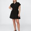Mini-Hemdkleid aus Baumwollgaze Mini-Hemdkleid aus Baumwollgaze