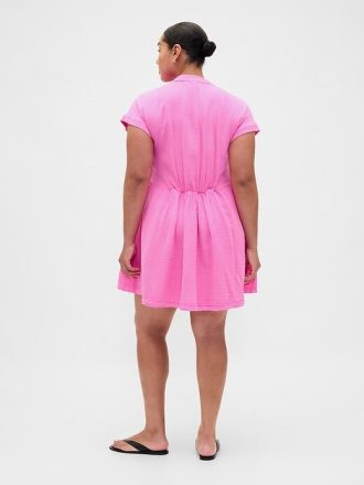 Mini-Hemdkleid aus Baumwollgaze