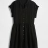 Mini-Hemdkleid aus Baumwollgaze Mini-Hemdkleid aus Baumwollgaze