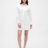 Mini-Hemdkleid aus Bio-Baumwollpopeline Mini-Hemdkleid aus Bio-Baumwollpopeline