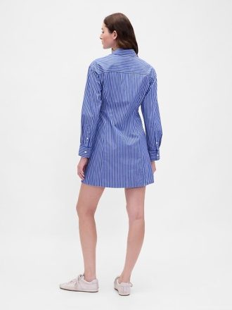 Mini-Hemdkleid aus Bio-Baumwollpopeline