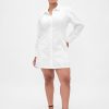 Mini-Hemdkleid aus Bio-Baumwollpopeline Mini-Hemdkleid aus Bio-Baumwollpopeline