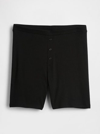Mini Rib Pyjama-Shorts