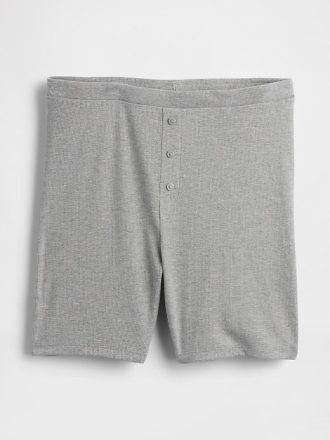 Mini Rib Pyjama-Shorts