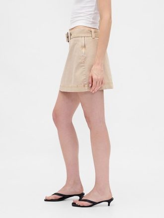 Mini-Skort mit Gürtel