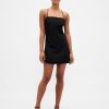 Mini-Skortkleid aus Leinenmischung Mini-Skortkleid aus Leinenmischung